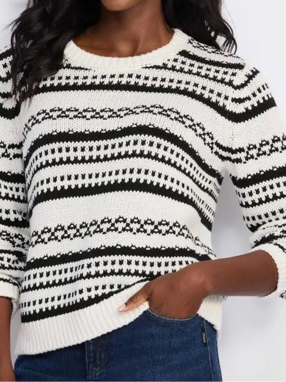 Stitches & Stripes Rudi Crew Neck Pullover Sweater